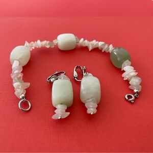 Bracelet and earrings set